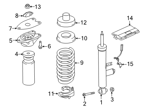 2016 BMW M235i Shocks & Components - Rear Rear Coil Spring Diagram for 33536865638