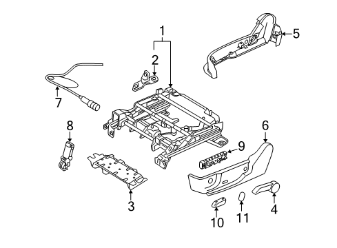 2012 Ford Fusion Tracks & Components Actuator Diagram for AE5Z-54610C01-A
