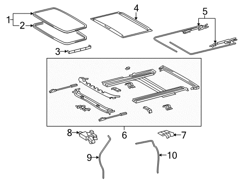 Diagram for 2017 Toyota Tundra Sunroof 