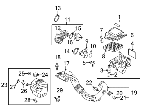 2010 Kia Optima Powertrain Control Oxygen Sensor Assembly, Right Diagram for 392103E120