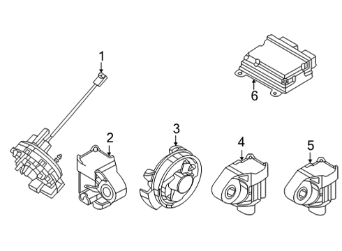 2022 Hyundai Santa Cruz Air Bag Components CONTACT ASSY-CLOCK SPRING Diagram for 93490-N9140