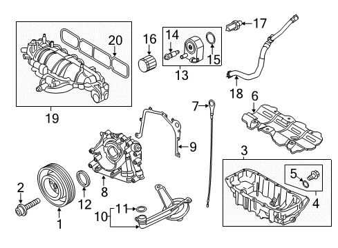 2015 Ford Escape Senders Fuel Gauge Sending Unit Diagram for CV6Z-9A299-B