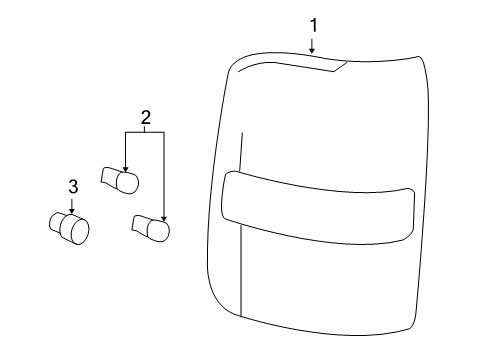 2006 Lincoln Mark LT Combination Lamps Tail Lamp Assembly Diagram for 5L3Z-13405-AB