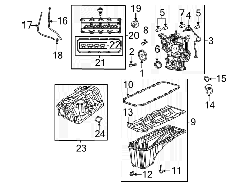 2020 Dodge Durango Engine Parts Screw-HEXAGON Head Diagram for 6102157AA