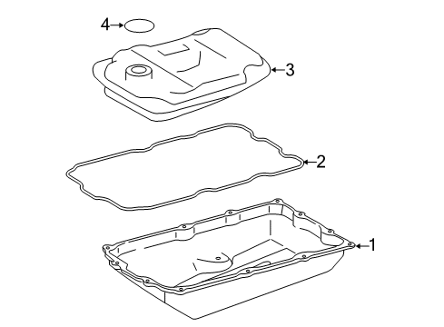 2015 Toyota Land Cruiser Case & Related Parts Pressure Solenoid Diagram for 35280-34010