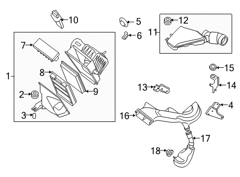 2007 Nissan Sentra Powertrain Control Air Fuel Ratio Sensor Diagram for 22693-ET000