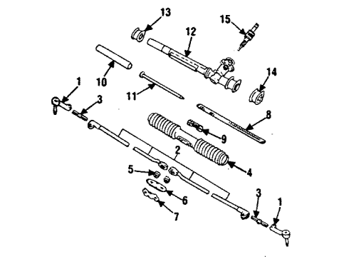 1990 Oldsmobile Cutlass Calais P/S Pump & Hoses, Steering Column, Steering Gear & Linkage Pump Asm-P/S Diagram for 26015880