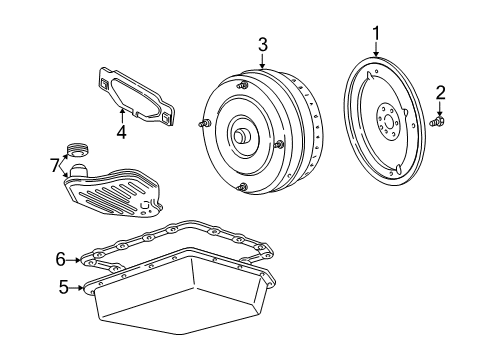 2004 Mercury Grand Marquis Automatic Transmission Transmission Diagram for 2W3Z-7V000-ARM