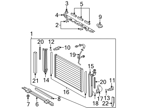 2009 Lexus RX350 Radiator & Components Pipe Diagram for 16495-31480