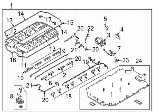 2022 Hyundai Ioniq 5 Battery BOX ASSY-FUSE Diagram for 375S2-GI000