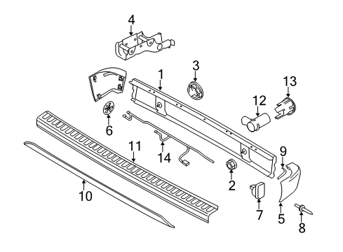 2011 Ford Transit Connect Parking Aid Module Diagram for AT1Z-15K866-A