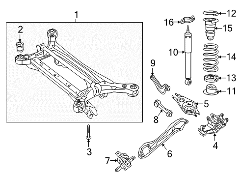 2017 Chrysler Pacifica Rear Suspension Components, Lower Control Arm, Ride Control Link-CAMBER Diagram for 68445336AA