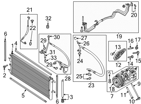 2015 Ford Fusion Air Conditioner Discharge Hose Diagram for DG9Z-19972-C