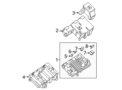 2019 Chevrolet Express 3500 Electrical Components Junction Block Diagram for 84184428