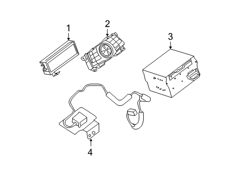 2009 Nissan Maxima Navigation System Antenna Assy-Gps Diagram for 25975-ZX70A