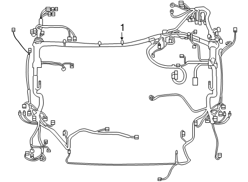 2010 Toyota RAV4 Wiring Harness Engine Harness Diagram for 82111-42J10