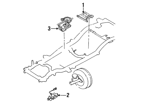 1995 Isuzu Rodeo Hydraulic System Repair Kit, Brake Master Cylinder Diagram for 8-97071-804-0