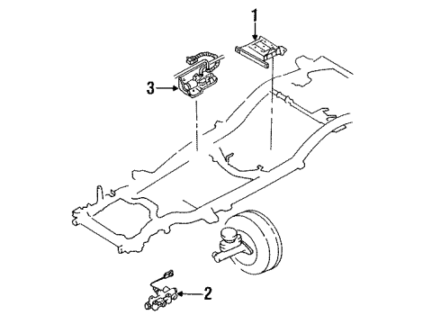 1995 Isuzu Rodeo Hydraulic System Master Cylinder Assembly, Brake Diagram for 8-97038-250-0