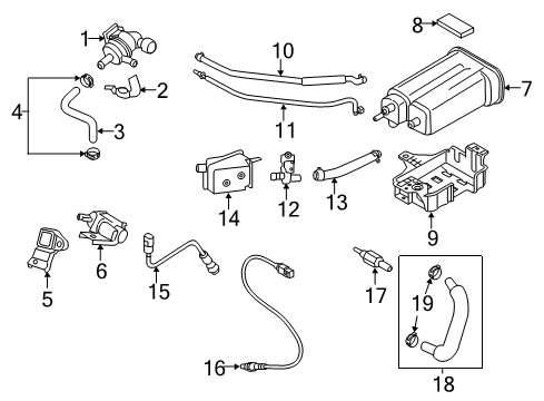 2014 Kia Soul Powertrain Control Canister Assembly Diagram for 31410B2500