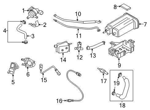 2014 Kia Soul Powertrain Control Crankshaft Position Sensor Diagram for 391802B020