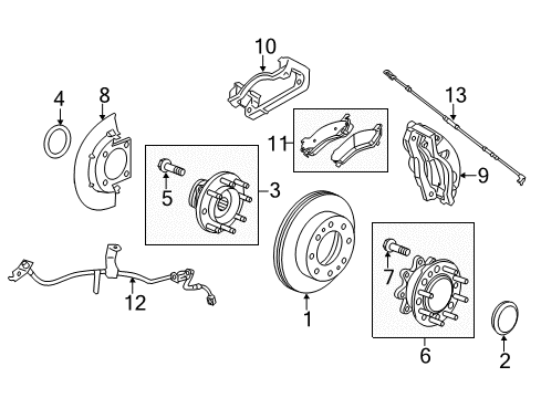 2019 Chevrolet Silverado 2500 HD Anti-Lock Brakes ABS Control Unit Diagram for 84256781