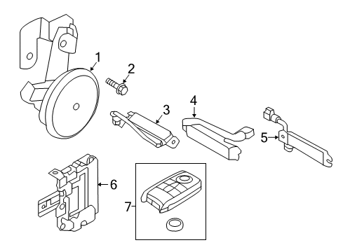 2020 Kia Optima Keyless Entry Components Module Assembly-Smart Ke Diagram for 95480D5100