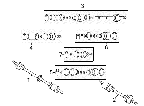 2010 Kia Rio Drive Axles - Front Joint Assembly-Cv RH Diagram for 495001G051