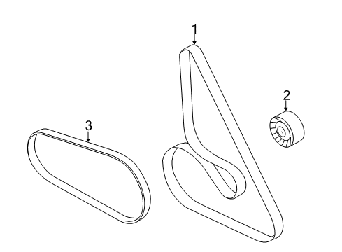 2011 BMW 750Li Belts & Pulleys Ribbed V-Belt Diagram for 11287631827