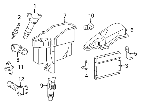 2018 Lexus RC300 Ignition System Engine Control Computer Diagram for 89661-24C70