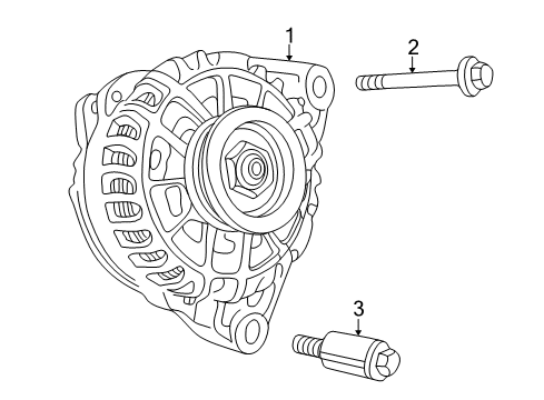 2002 Ford Thunderbird Alternator Alternator Diagram for 4U2Z-10V346-GERM