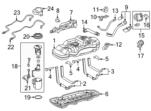 2016 Toyota Tacoma Senders Outlet Tube Diagram for 77209-04040
