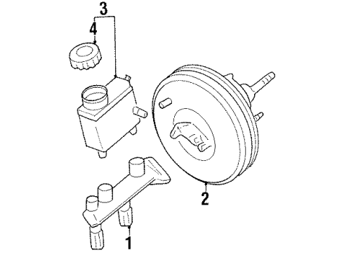 1999 Mercury Tracer Hydraulic System Pressure Metering Valve Diagram for F7CZ-2B091-CA