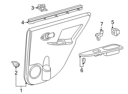 2010 Scion xD Switches Switch Panel Diagram for 74271-52110-C0