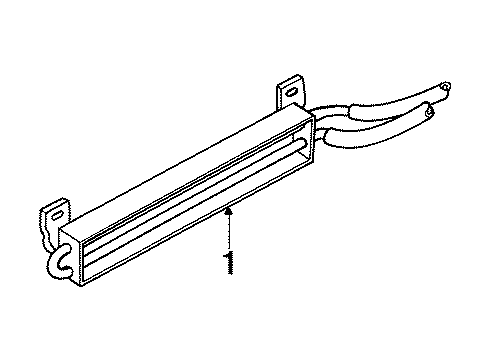 2000 Mercury Mystique Power Steering Oil Cooler Cooler Assembly Diagram for XS2Z3D746EA