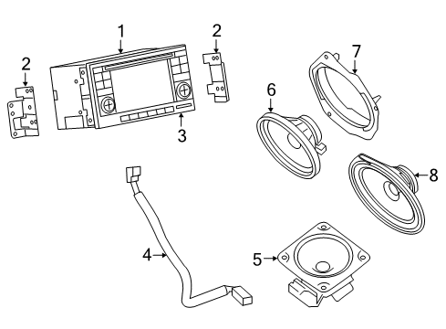 2014 Nissan NV1500 Sound System Control ASY-Navigation Diagram for 25915-ZT56A