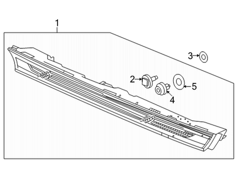 2022 Honda Civic High Mount Lamps LIGHT ASSY Diagram for 34270-T43-J01