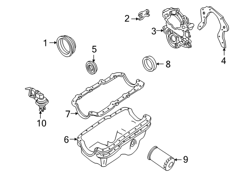 1997 Ford Explorer Powertrain Control Knock Sensor Diagram for F77Z-12A699-BA