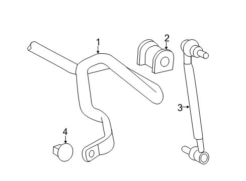 2013 Scion tC Stabilizer Bar & Components - Front TRD SWAY Bar FNT RER Diagram for PTR07-21100