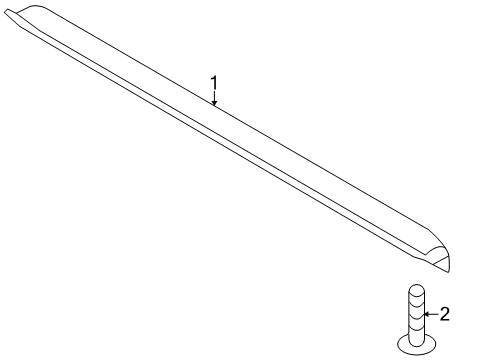 2010 Hyundai Genesis Coupe High Mount Lamps Lamp Assembly-Stop Rear Spoiler Diagram for 92701-2M000