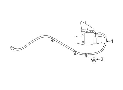 2020 Hyundai Tucson Lane Departure Warning Unit Assembly-Rear Corner Radar, LH Diagram for 95810-D3500