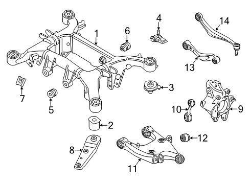 2017 BMW 640i Gran Coupe Rear Suspension, Lower Control Arm, Upper Control Arm, Stabilizer Bar, Suspension Components Vibration Absorber Right Diagram for 33316798728