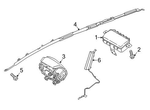 2019 Hyundai Kona Air Bag Components Sensor Assembly-Side Impact Diagram for 95920-J9000