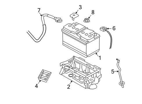 2007 Chrysler 300 Battery *Battery-Storage Diagram for 5080706AA