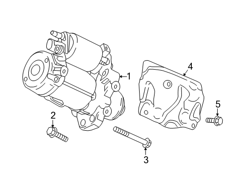 2019 Cadillac CT6 Starter Starter Diagram for 55515026