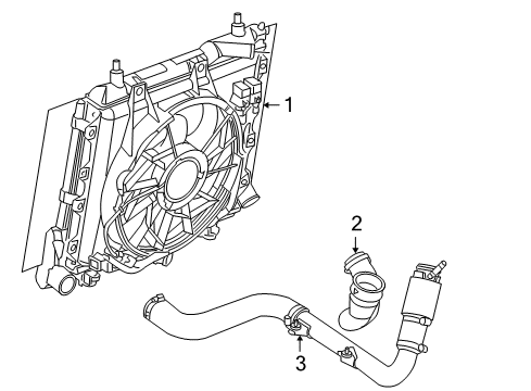 2005 Chrysler PT Cruiser Intercooler Hose-TURBOCHARGER To Inter COOLE Diagram for 4891605AA