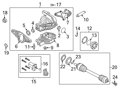 2016 BMW M6 Axle & Differential - Rear Securing Plate Diagram for 33121205138