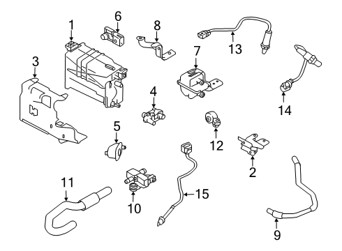 2021 Nissan Rogue Sport Emission Components Valve Assembly-PURGE Control Diagram for 14930-6FM0A