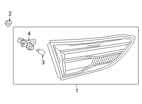 2019 GMC Terrain Bulbs Back Up Lamp Assembly Diagram for 84377189