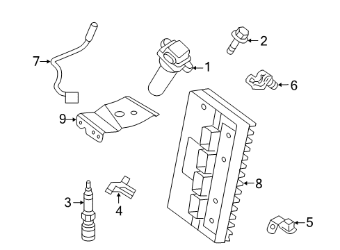 2010 Chrysler 300 Ignition System SPARKPLUG Diagram for SZFR5000AA