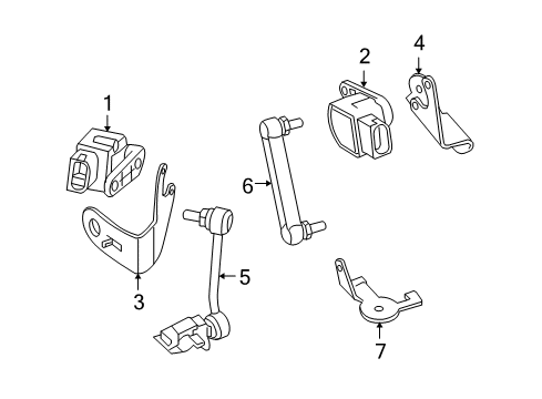 2013 BMW 335is Electrical Components Bracket, Regulating Rod, Left Diagram for 37146763595